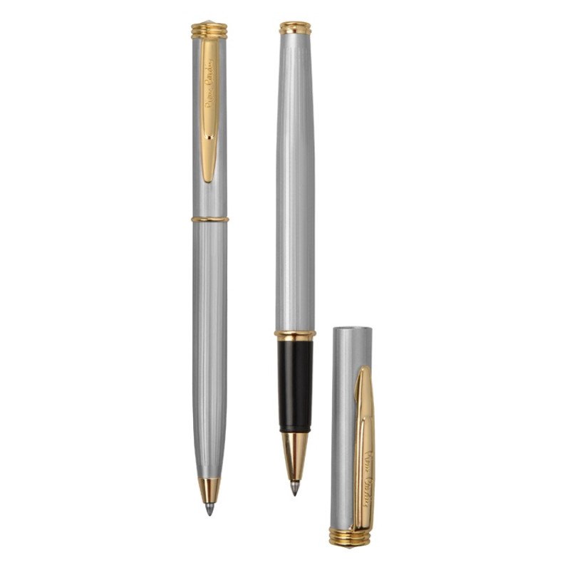 Набор Pierre Cardin коллекция «ПАРА (PEN&PEN)» : ручка шариковая + роллер. Корпус - латунь, отделка - глянцевое покрытие. Детали дизайна - позолота. Цвет - серебристо-бежевый. Упаковка Е. Набор Pierre Cardin коллекция «ПАРА (PEN&PEN)» : ручка шариковая + роллер. Корпус - латунь, отделка - глянцевое покрытие. Детали дизайна - позолота. Цвет - серебристо-бежевый. Упаковка Е.