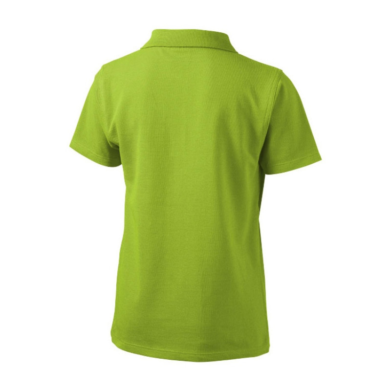 Рубашка поло "First" детская, зеленое яблоко Рубашка поло "First" детская, зеленое яблоко