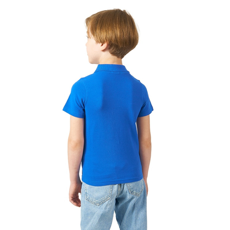 Рубашка поло "First" детская, классический синий