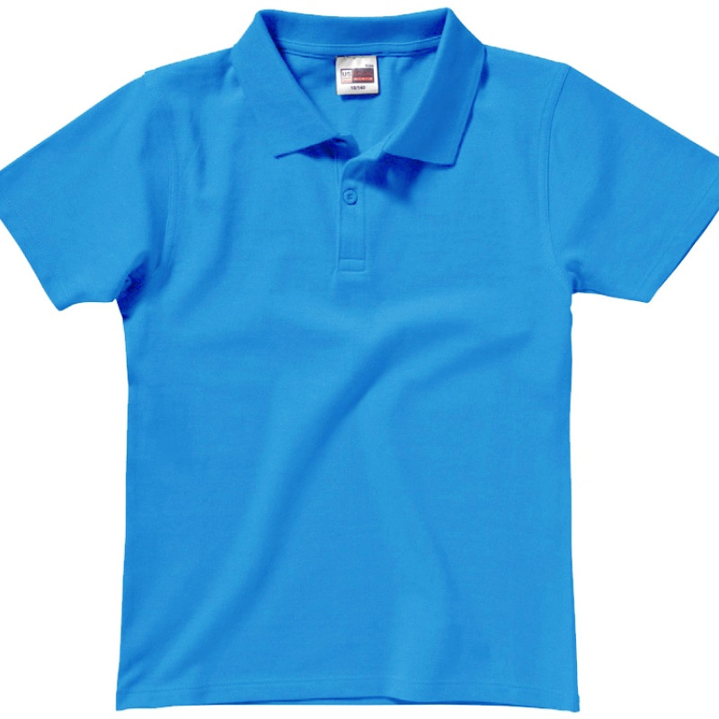 Рубашка поло "First" детская, голубой