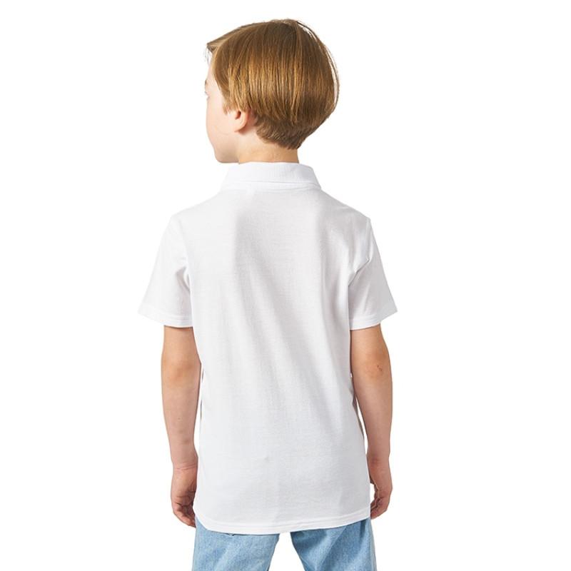 Рубашка поло "First" детская, белый