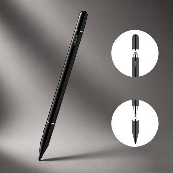 Стилус универсальный Pro Stick для планшетов и смартфонов, черный, Deppa