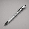 Ручка-стилус металлическая шариковая "Sway Monochrome" с цветным зеркальным слоем, серебристый с черным Ручка-стилус металлическая шариковая "Sway Monochrome" с цветным зеркальным слоем, серебристый с черным