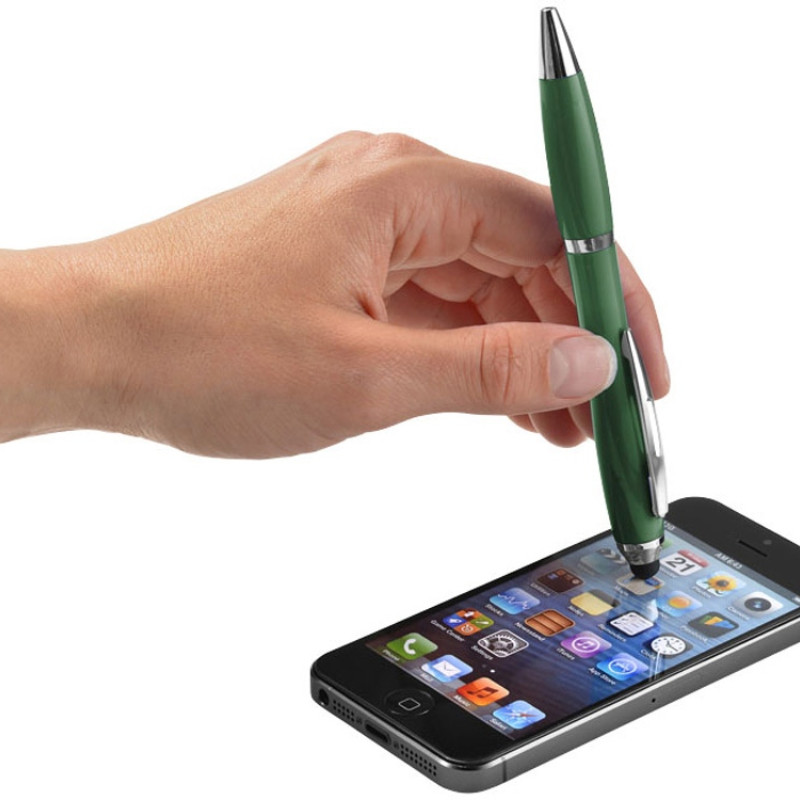 Ручка-стилус шариковая "Nash", зеленый