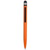 Ручка-стилус металлическая шариковая «Poke», оранжевый/черный
