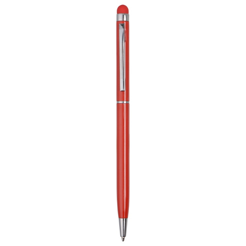 Ручка-стилус металлическая шариковая "Jucy", красный
