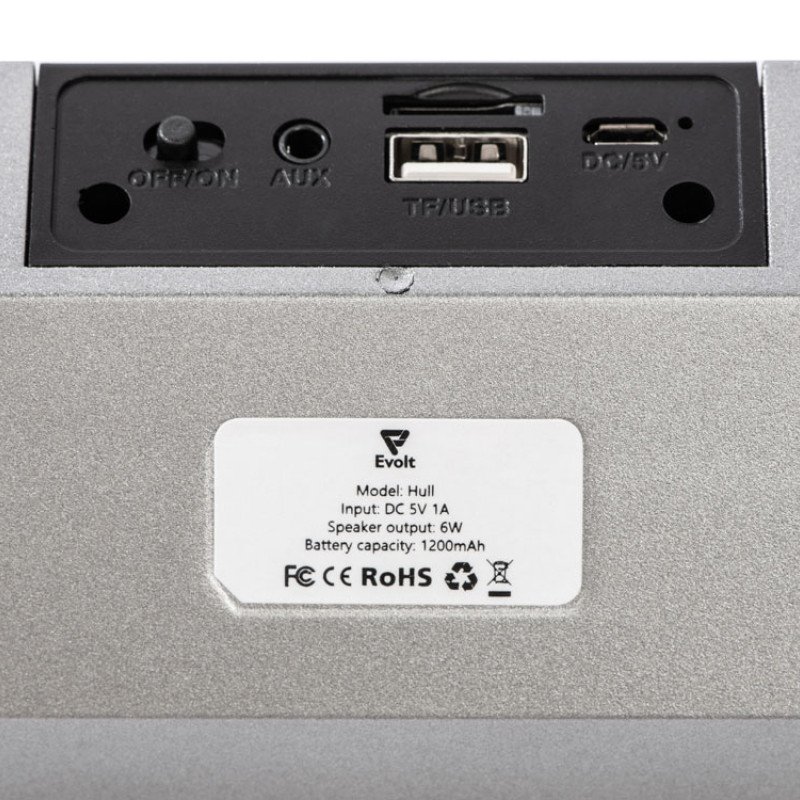 Портативная стереоколонка «Hull», 2 * 3 Вт, серый