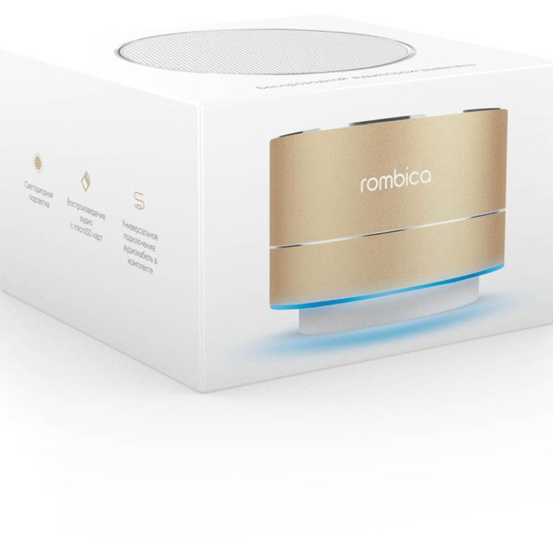 Портативная акустика Rombica Mysound BT-03 4C, золотистый (Р)