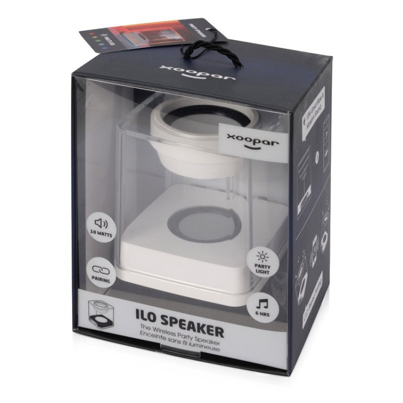 Портативная колонка Xoopar модель iLO Speaker STEREO 10 Вт, белый Портативная колонка Xoopar модель iLO Speaker STEREO 10 Вт, белый