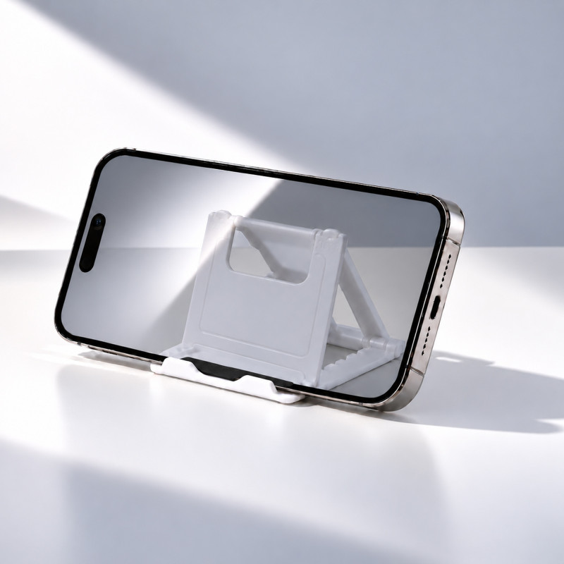 Подставка под смартфон с регулировкой угла наклона «Lever», белый Подставка под смартфон с регулировкой угла наклона «Lever», белый