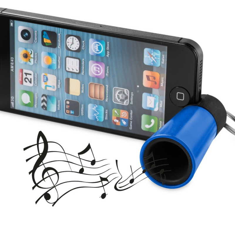 Усилитель-подставка для смартфона "Sonic", ярко-синий