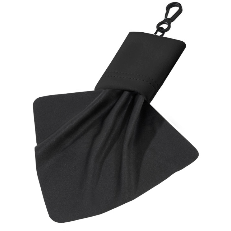 Очищающая салфетка «Neat» из микрофибры в чехле, черный