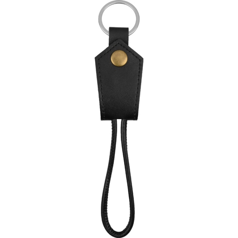 Кабель-брелок USB-MicroUSB «Pelle», черный
