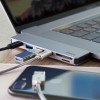 USB-C адаптер для MacBook 7-в-1, серебро, Deppa USB-C адаптер для MacBook 7-в-1, серебро, Deppa