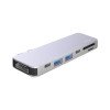 USB-C адаптер для MacBook 7-в-1, серебро, Deppa USB-C адаптер для MacBook 7-в-1, серебро, Deppa