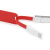 Зарядный кабель 3-в-1 "Charge-it", красный Зарядный кабель 3-в-1 "Charge-it", красный