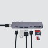 USB-C адаптер для MacBook 7-в-1, серебро, Deppa USB-C адаптер для MacBook 7-в-1, серебро, Deppa