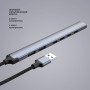 USB-хаб USB-A 3.0 + 2xUSB-A 2.0 + 4xUSB-C, серый, Deppa