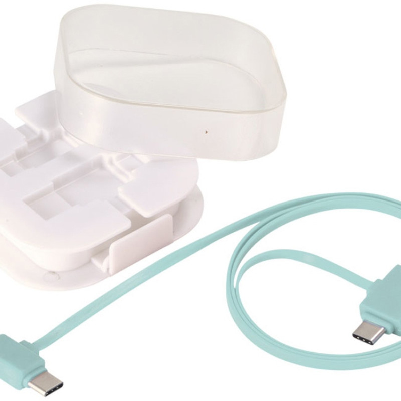 Цветной зарядный кабель, мятный