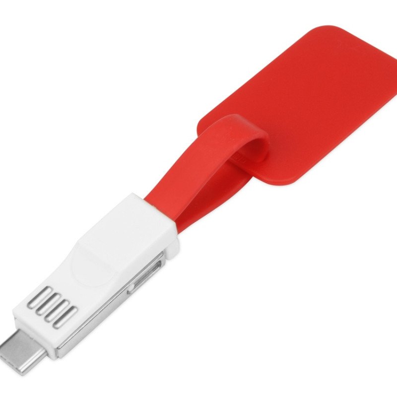 Зарядный кабель 3-в-1 "Charge-it", красный Зарядный кабель 3-в-1 "Charge-it", красный