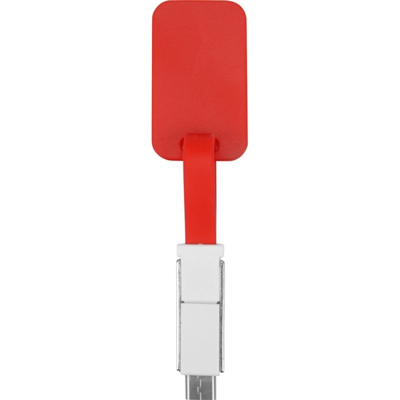 Зарядный кабель 3-в-1 "Charge-it", красный Зарядный кабель 3-в-1 "Charge-it", красный