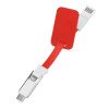 Зарядный кабель 3-в-1 "Charge-it", красный Зарядный кабель 3-в-1 "Charge-it", красный