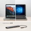 USB Type-C хаб 7-в-1, HDMI, Power Delivery, 2xUSB 3.0, RJ45, microSD/SD, графит, Deppa USB Type-C хаб 7-в-1, HDMI, Power Delivery, 2xUSB 3.0, RJ45, microSD/SD, графит, Deppa