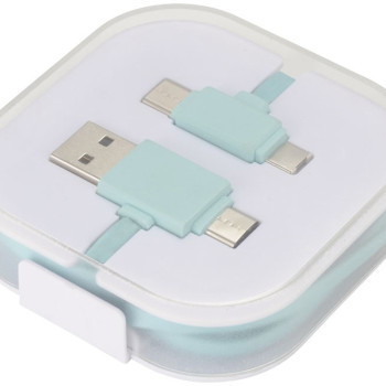 Цветной зарядный кабель, мятный