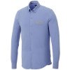 Мужская рубашка Bigelow из пике с длинным рукавом, светло-синий