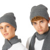Шапка Dunant, двуслойная, темно-серый меланж