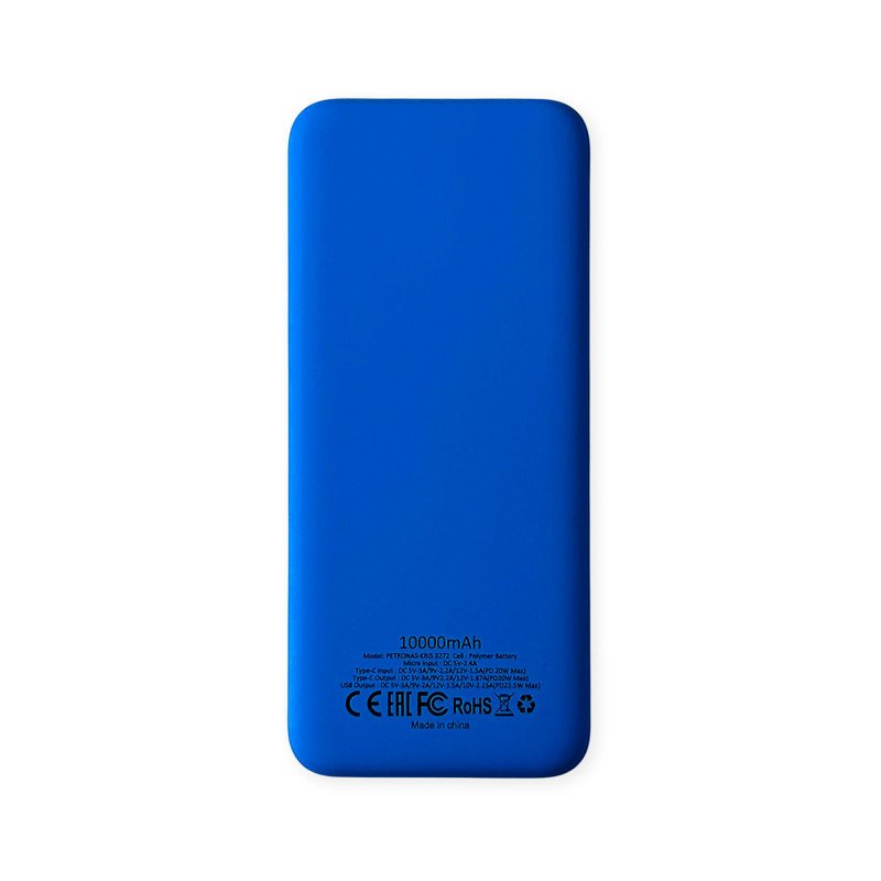 Внешний аккумулятор Kris soft touch, 10000mAh (Синий) Внешний аккумулятор Kris soft touch, 10000mAh (Синий)