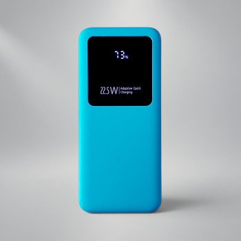 Внешний аккумулятор Kris soft touch, 10000mAh (Голубой)