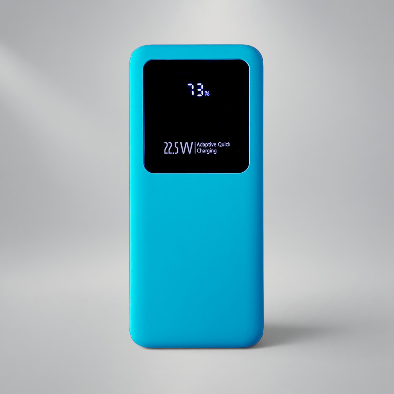 Внешний аккумулятор Kris soft touch, 10000mAh (Голубой) Внешний аккумулятор Kris soft touch, 10000mAh (Голубой)