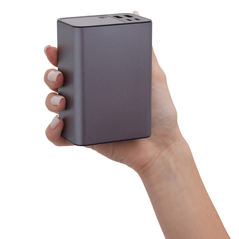 Внешний аккумулятор для ноутбуков «EpIQ», 100 Вт, 30000 mAh, темно-серый