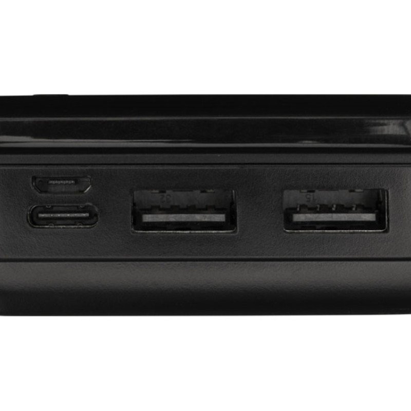 Портативное зарядное устройство Loop емкостью 20 000 мАч, сплошной черный