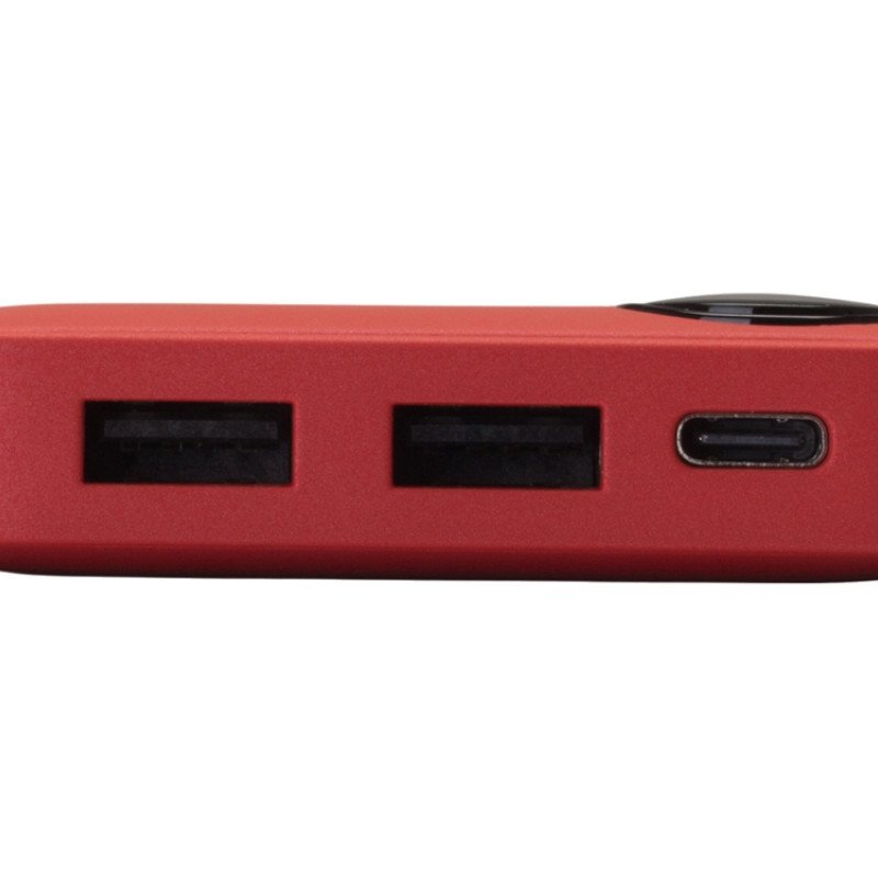 Внешний аккумулятор с дисплеем «Mild», 10 000 mAh, красный Внешний аккумулятор с дисплеем «Mild», 10 000 mAh, красный