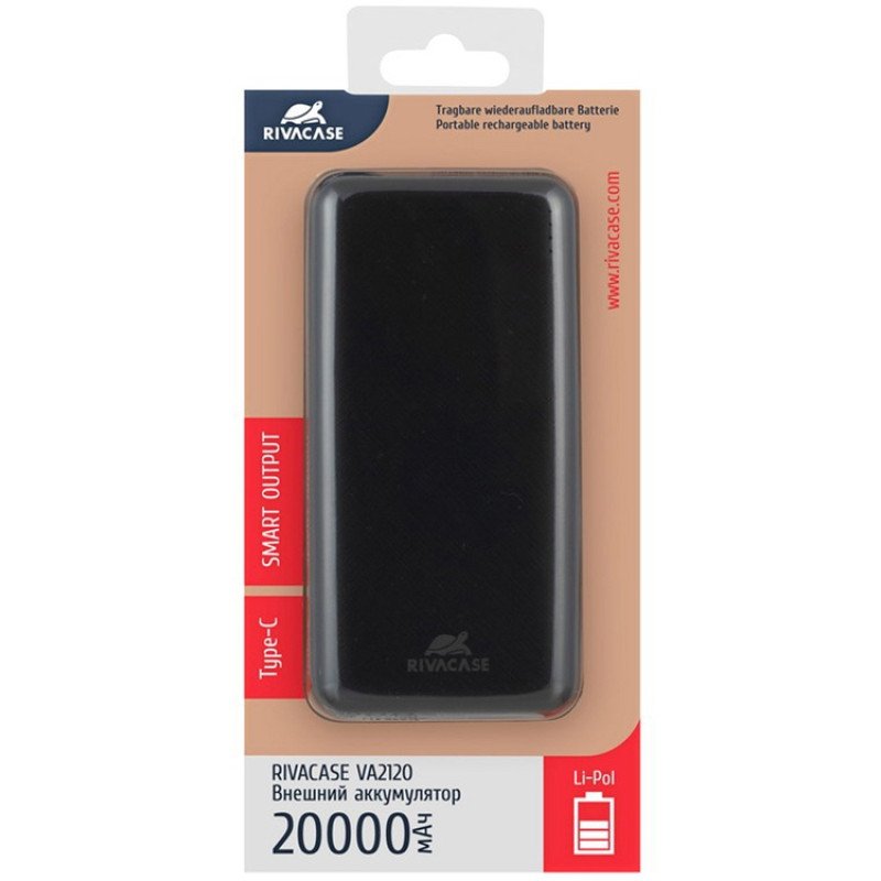 RIVACASE VA2120 (20000mAh), внешний аккумулятор /24 RIVACASE VA2120 (20000mAh), внешний аккумулятор /24