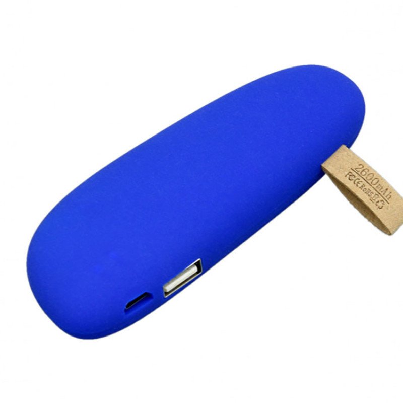 PB_Small_stone Универсальное зарядное устройство power bank в форме камня. 2600MAH. Синий PB_Small_stone Универсальное зарядное устройство power bank в форме камня. 2600MAH. Синий