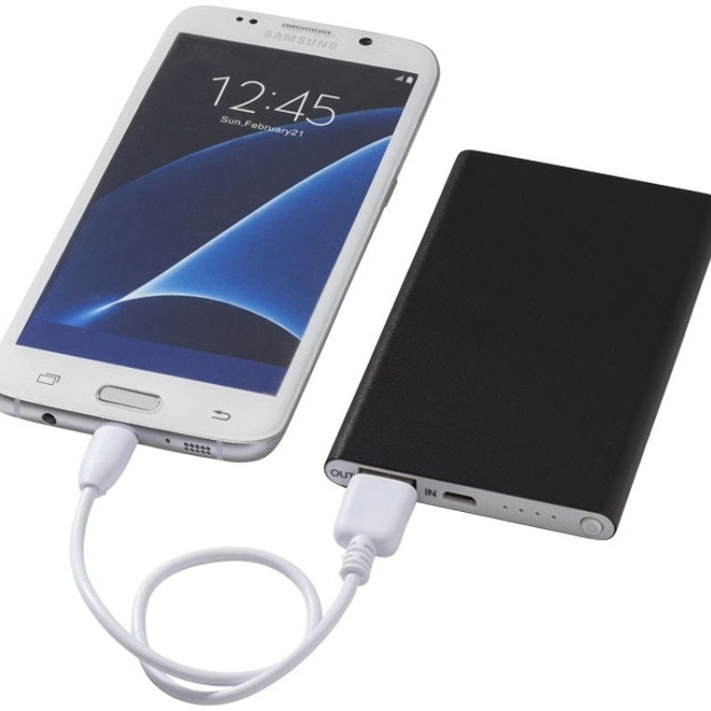 Портативное зарядное устройство "Pep" 4000 mAh, черный