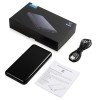 Внешний аккумулятор «Forge» v.2, металл, 10000mah, черный