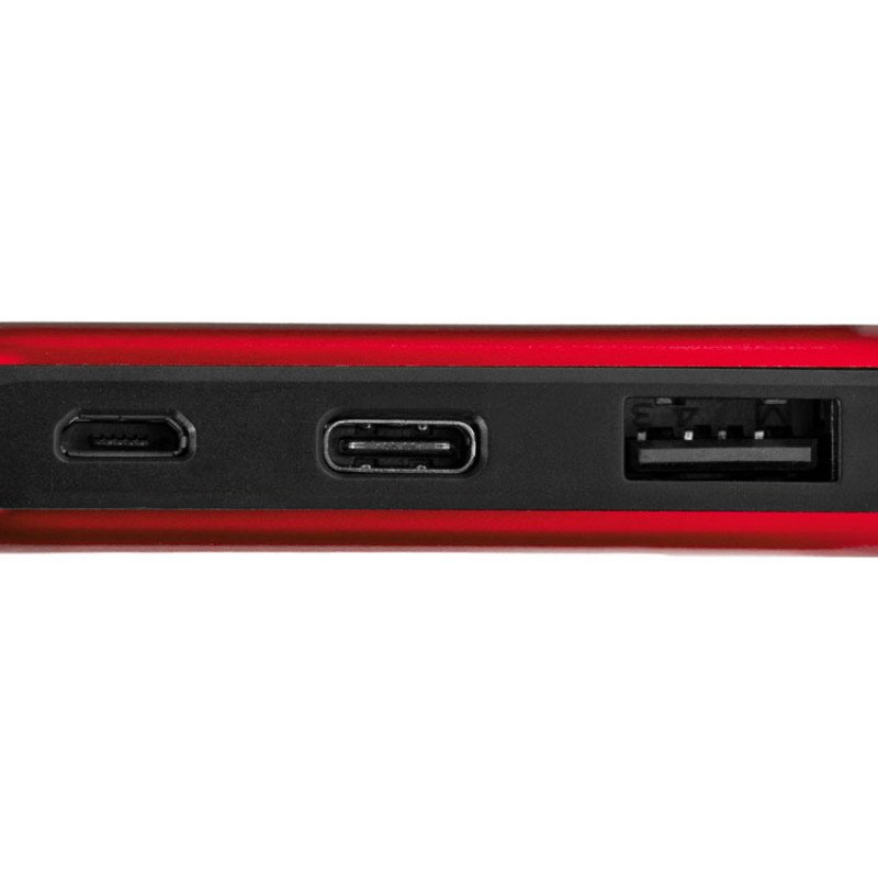 Внешний аккумулятор «Forge» v.2, металл, 10000mah, красный Внешний аккумулятор «Forge» v.2, металл, 10000mah, красный