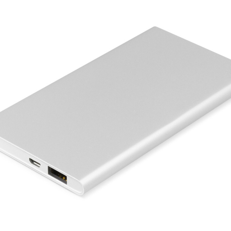 Внешний аккумулятор Rombica NEO AX70L, 7 000 мАч, алюминий, серебристый, чехол