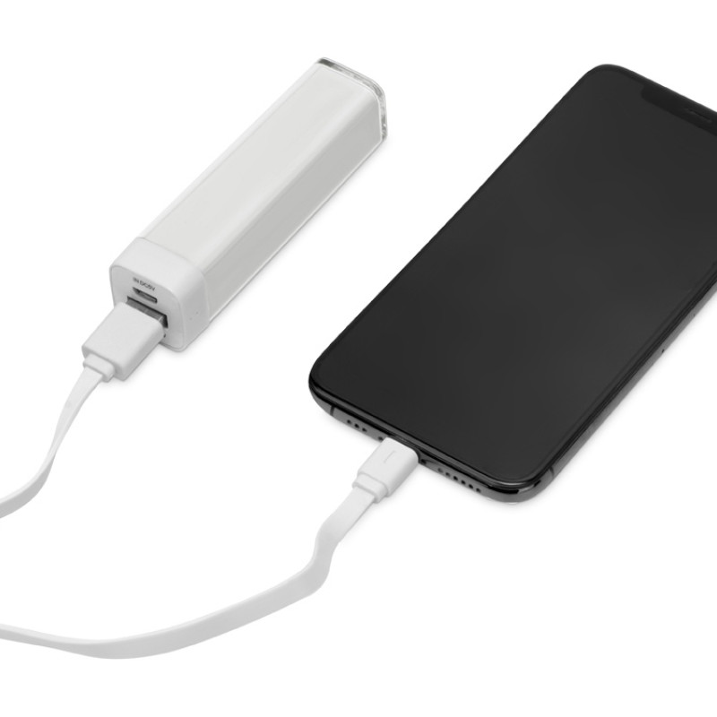 Портативное зарядное устройство "Ангра", 2200 mAh, белый