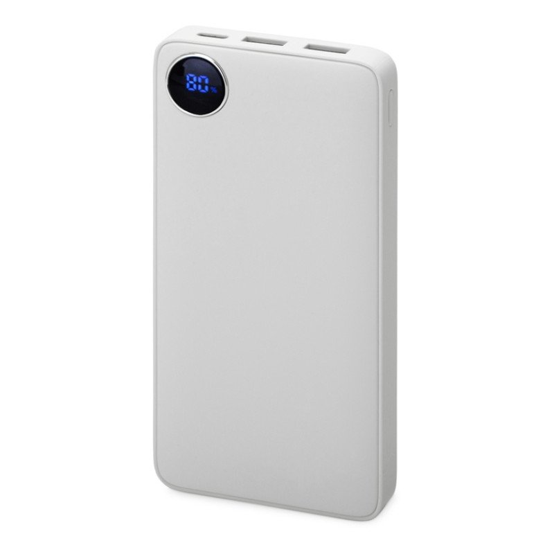 Внешний аккумулятор с дисплеем «Mild», 10 000 mAh, белый