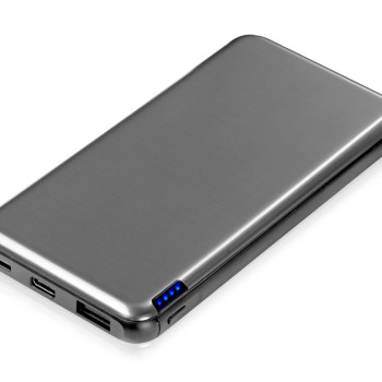 Внешний аккумулятор «Forge» v.2, металл, 10000mah, серый