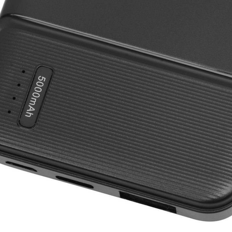Внешний аккумулятор Evolt "Mosaic", 5000 mAh, черный