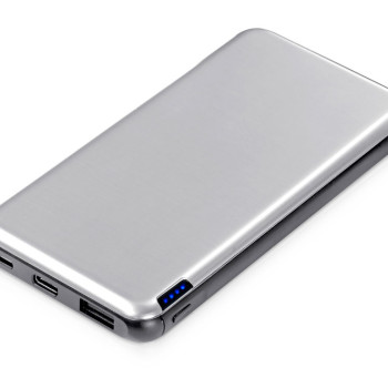 Внешний аккумулятор «Forge» v.2, металл, 10000mah, серебристый