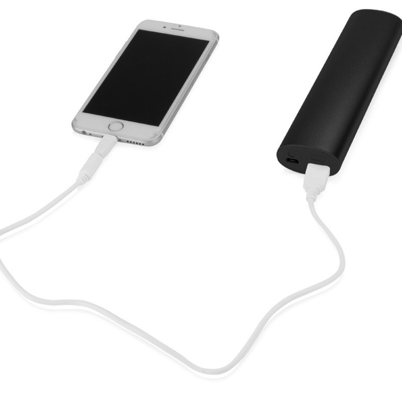 Портативное зарядное устройство "Спайк", 8000 mAh, черный