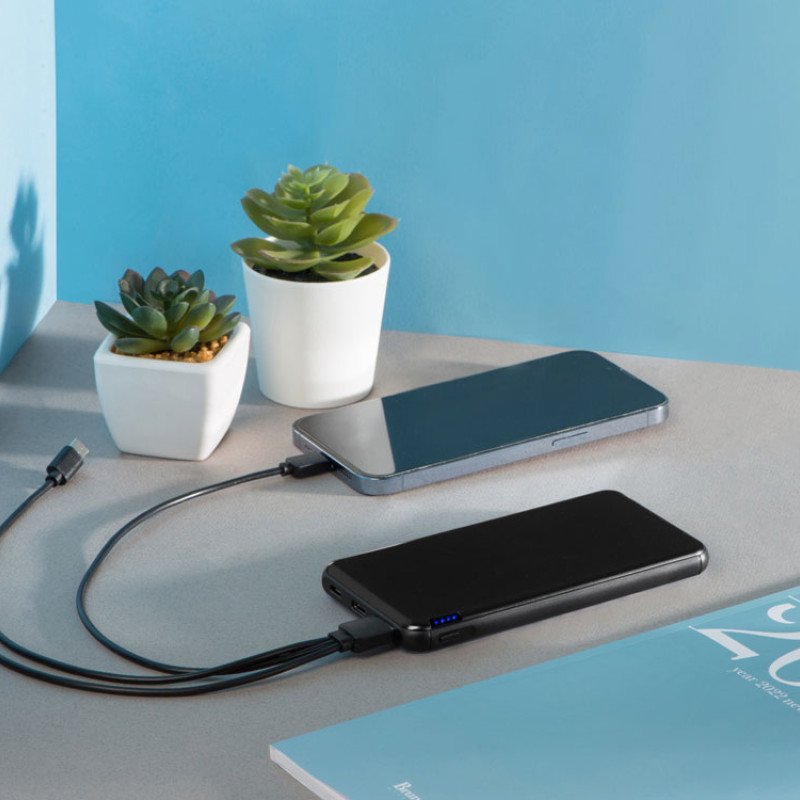 Внешний аккумулятор «Forge» v.2, металл, 10000mah, черный
