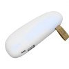 PB_Small_stone Универсальное зарядное устройство power bank в форме камня. 2600MAH. Белый